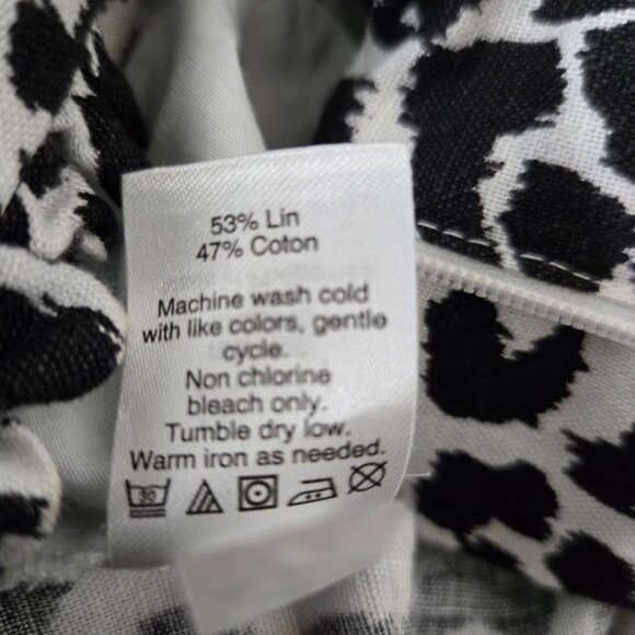 J. Crew Factory Black‎ White Leopard Print Shorts Size 4 - Picture 7 of 7